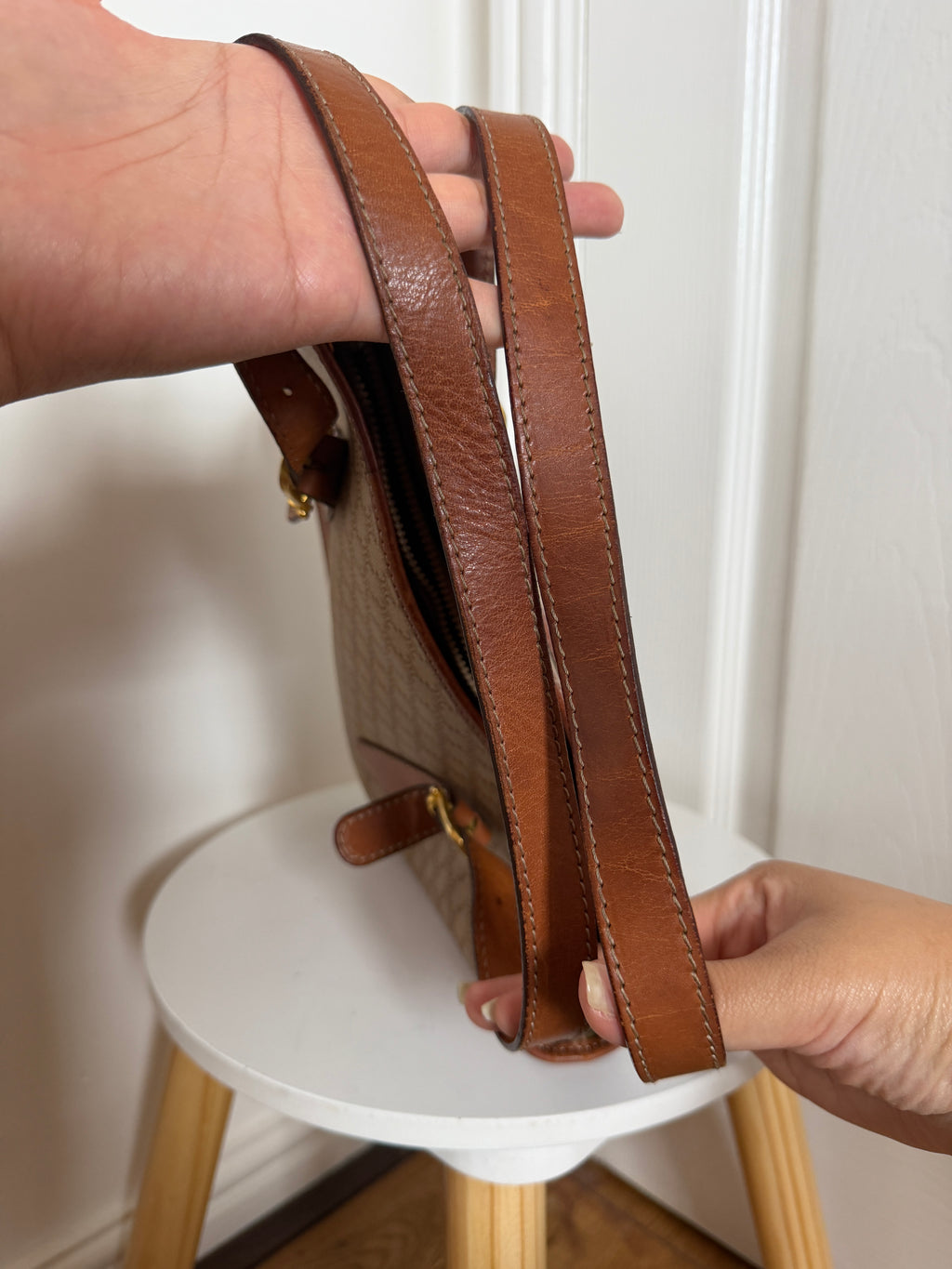 Celine macadam coated canvas shoulder bag