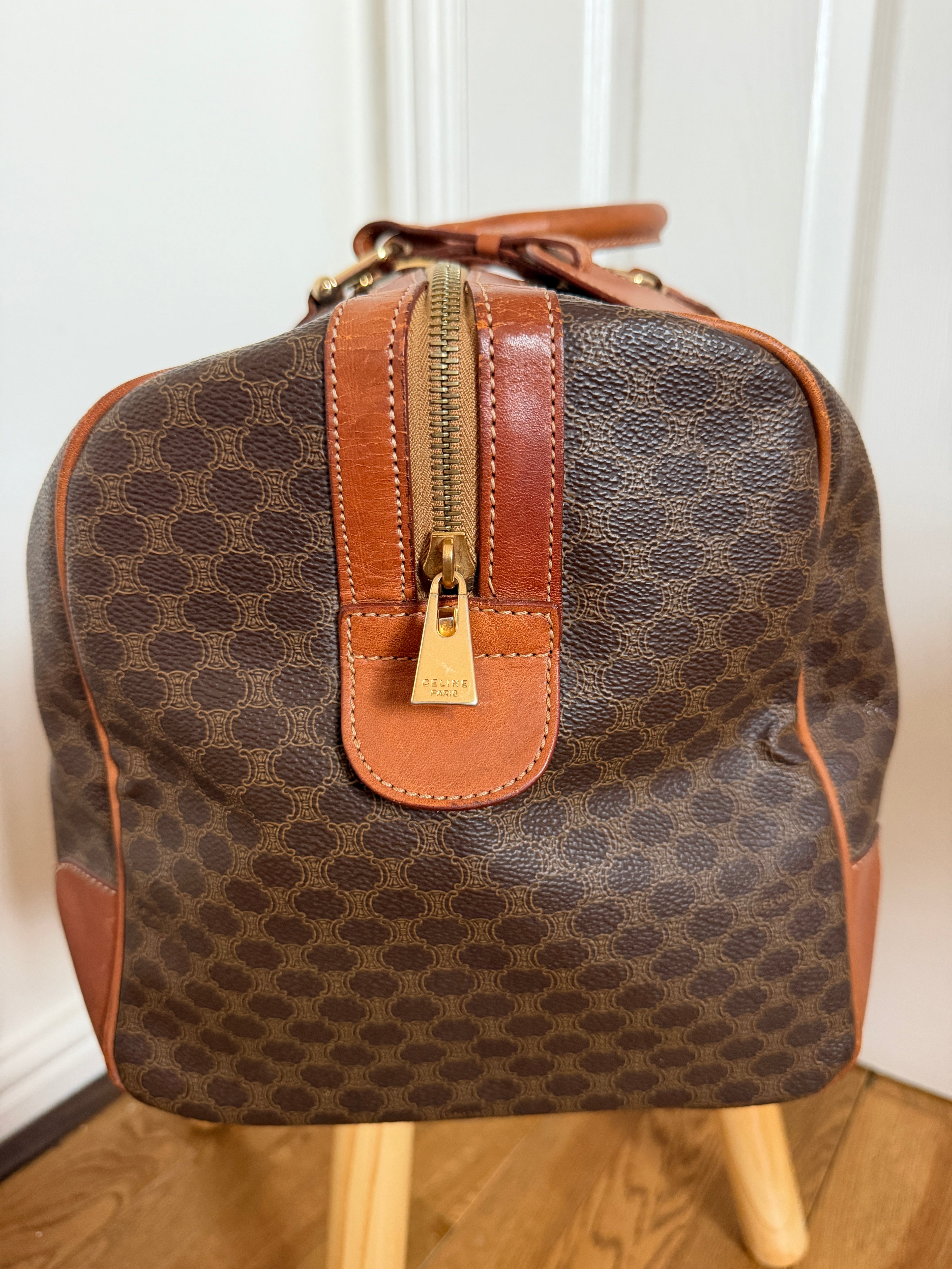 Celine macadam triomphe boston duffle travel bag