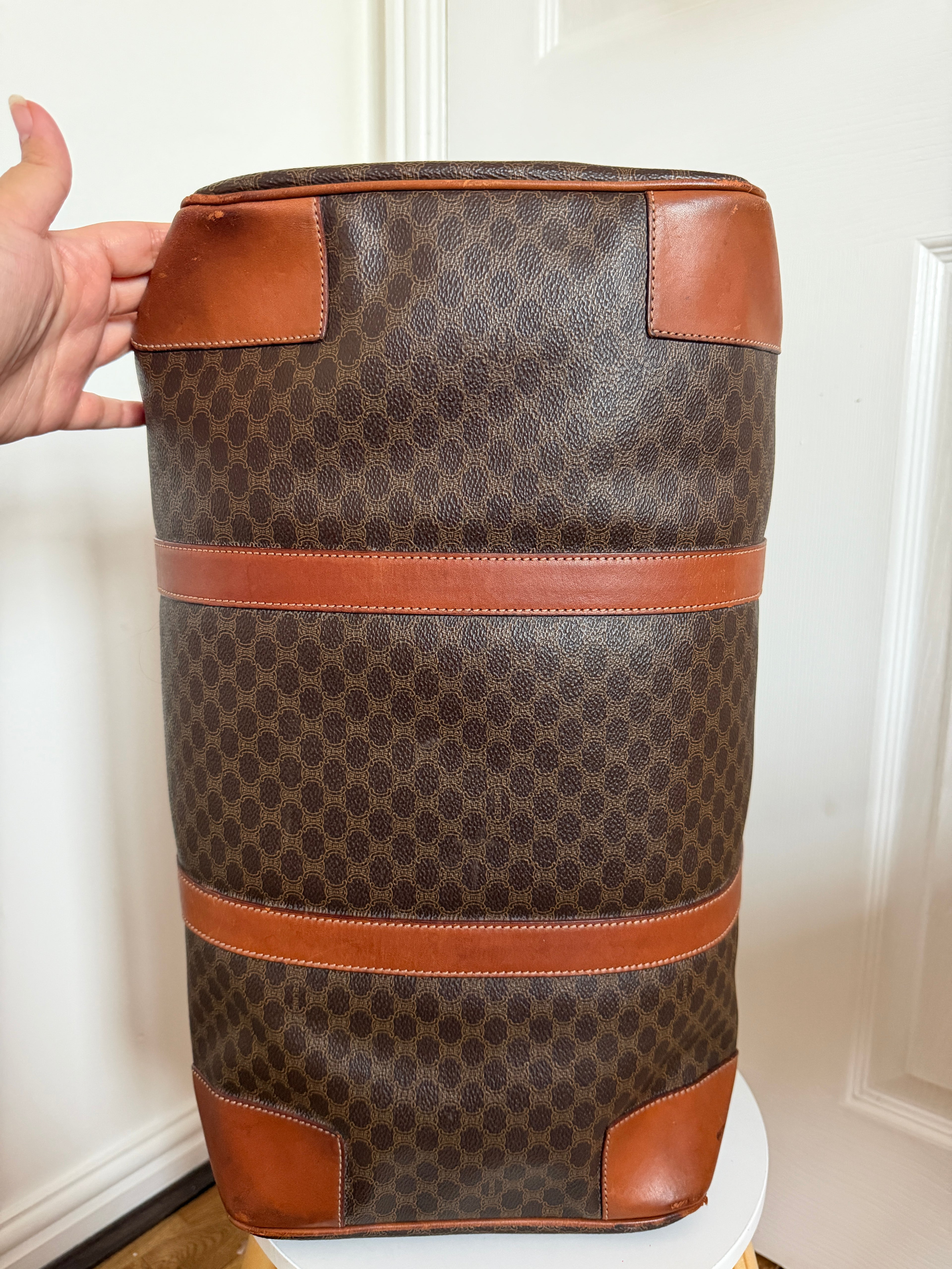 Celine macadam triomphe boston duffle travel bag