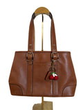 Coach Signature Leather Tote Brown
