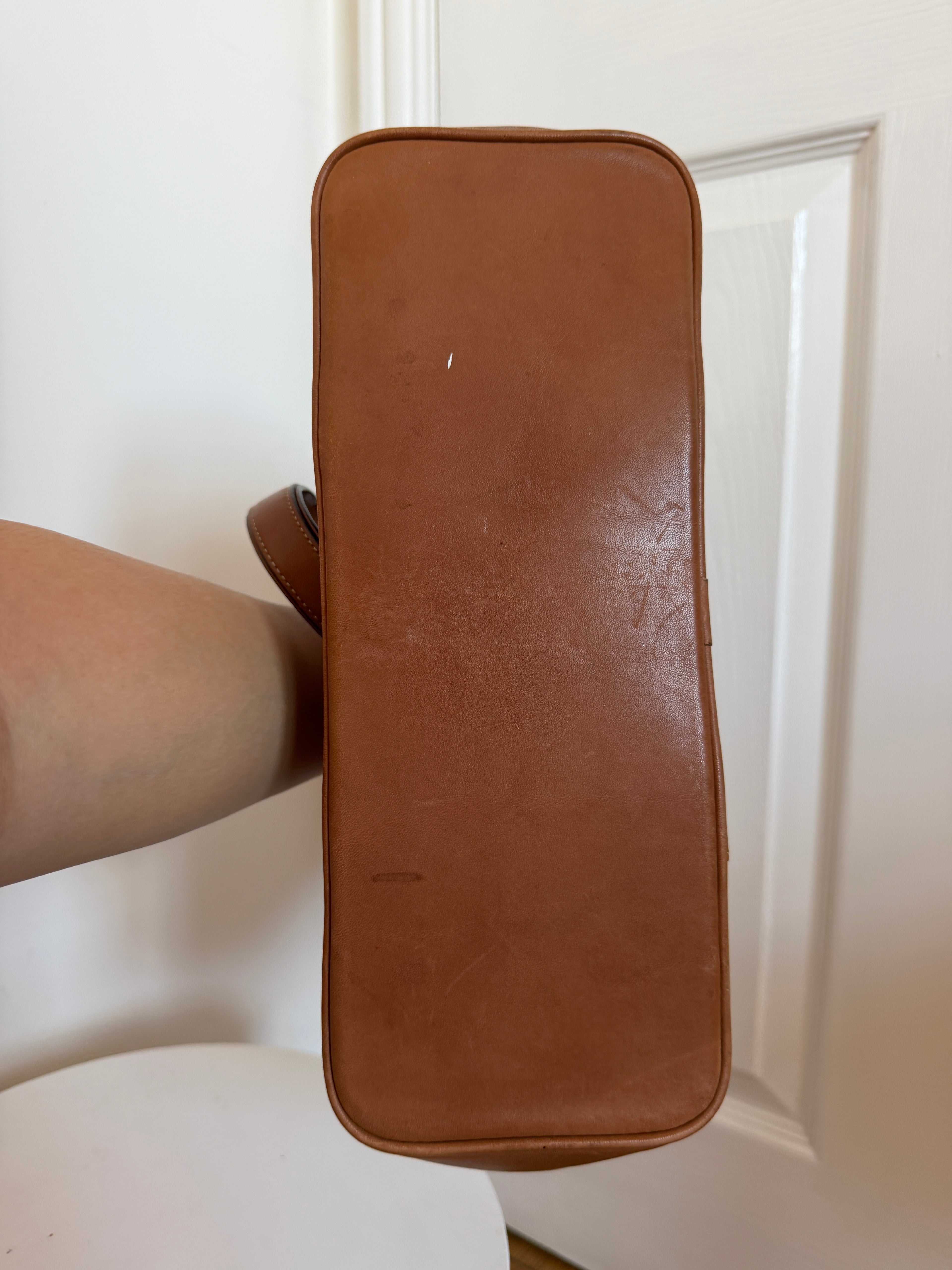 Coach Signature Leather Tote Brown