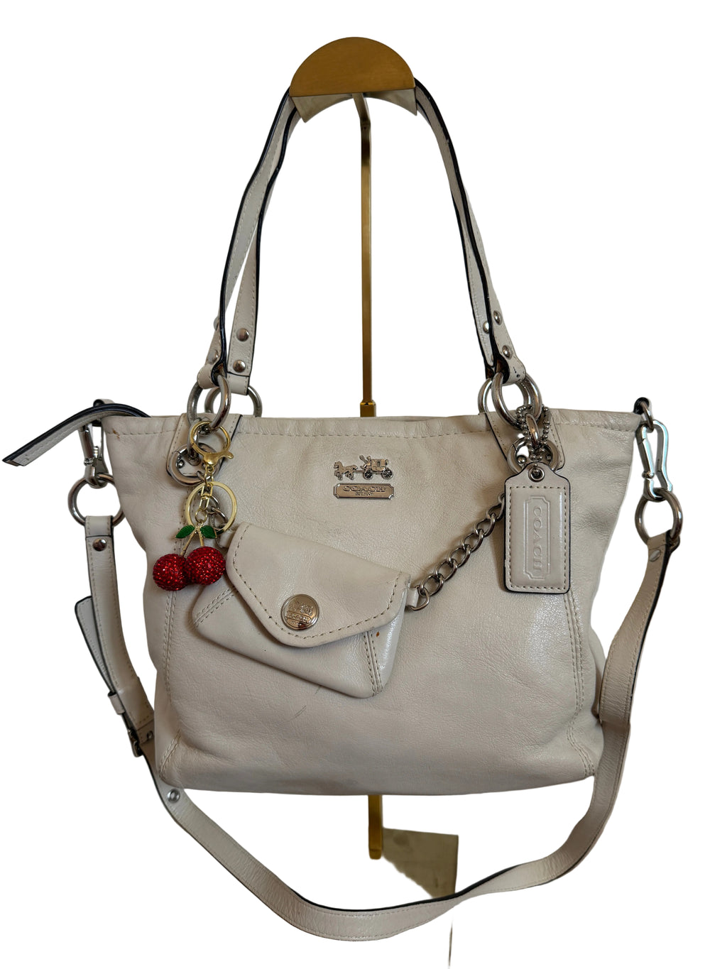 Coach Madison Bag w/ Detachable strap and chain pouch