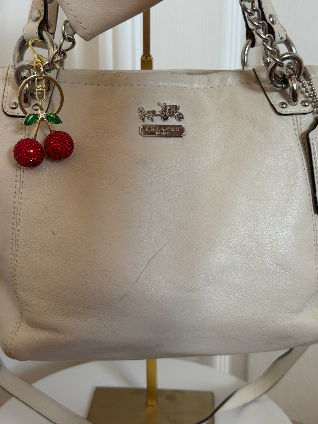 Coach Madison Bag w/ Detachable strap and chain pouch
