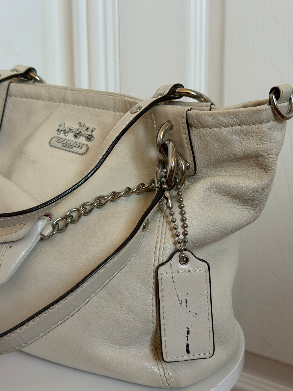 Coach Madison Bag w/ Detachable strap and chain pouch