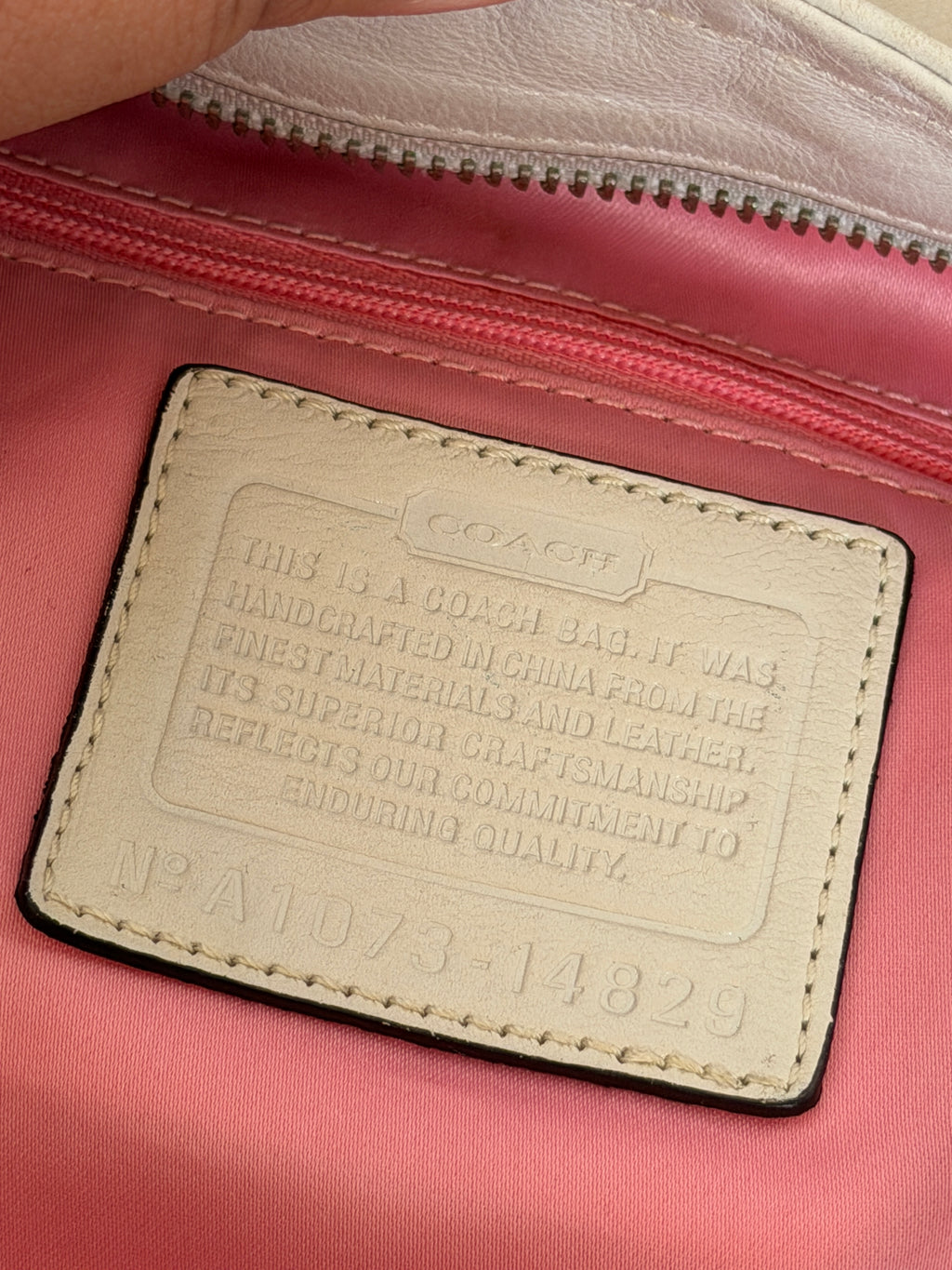 Coach Madison Bag w/ Detachable strap and chain pouch