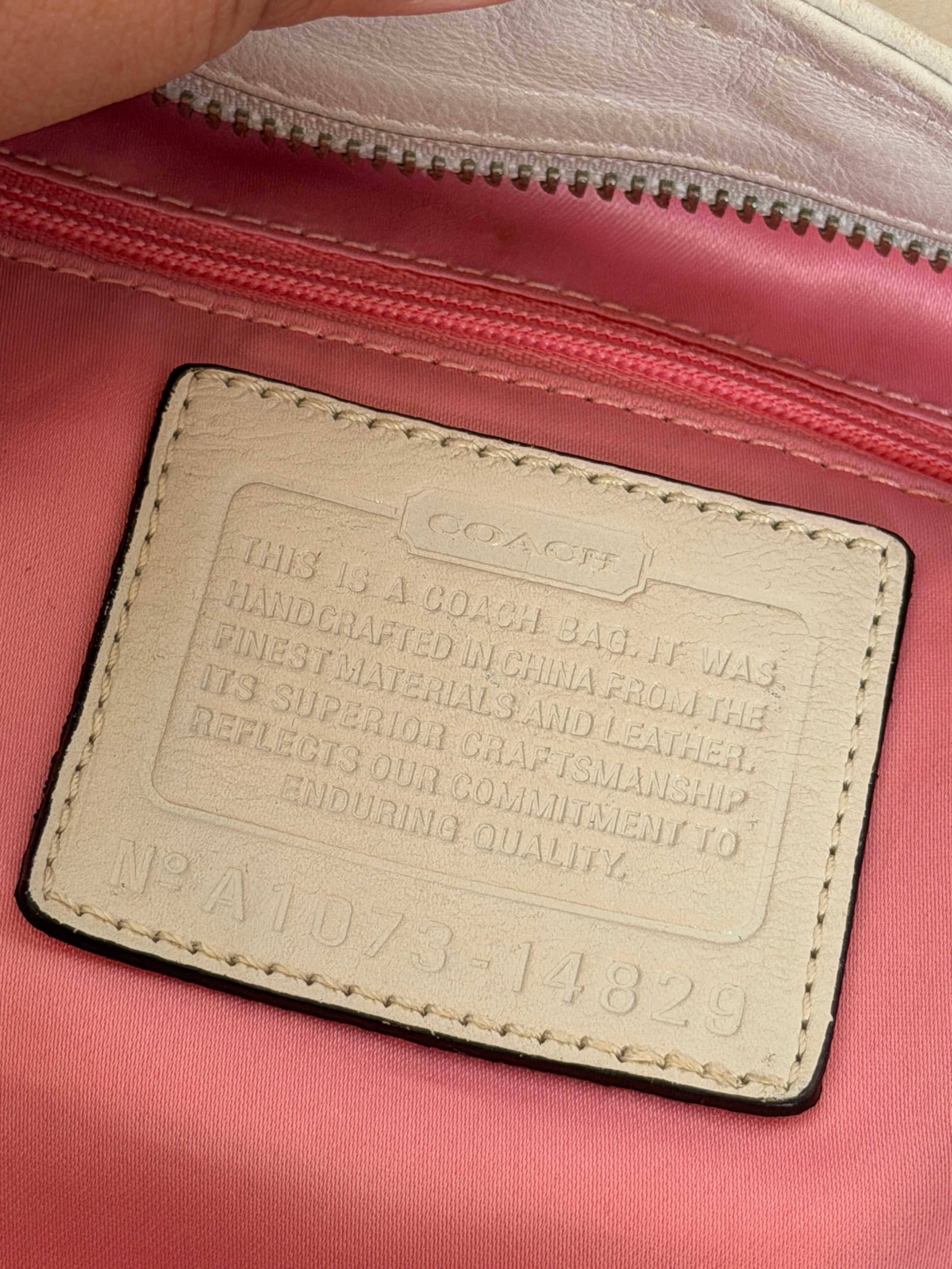 Coach Madison Bag w/ Detachable strap and chain pouch