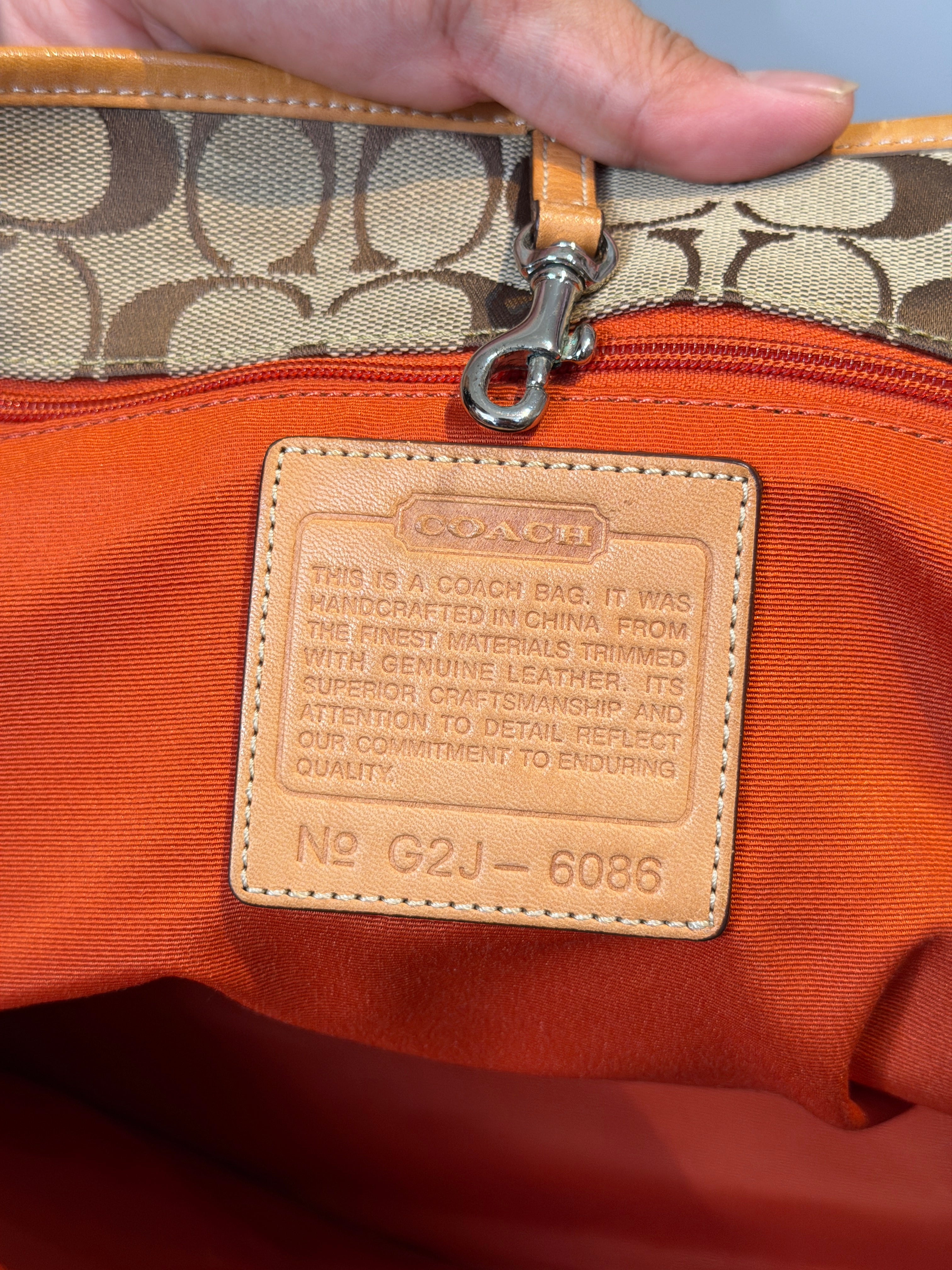 Vintage Coach Signature Handbag