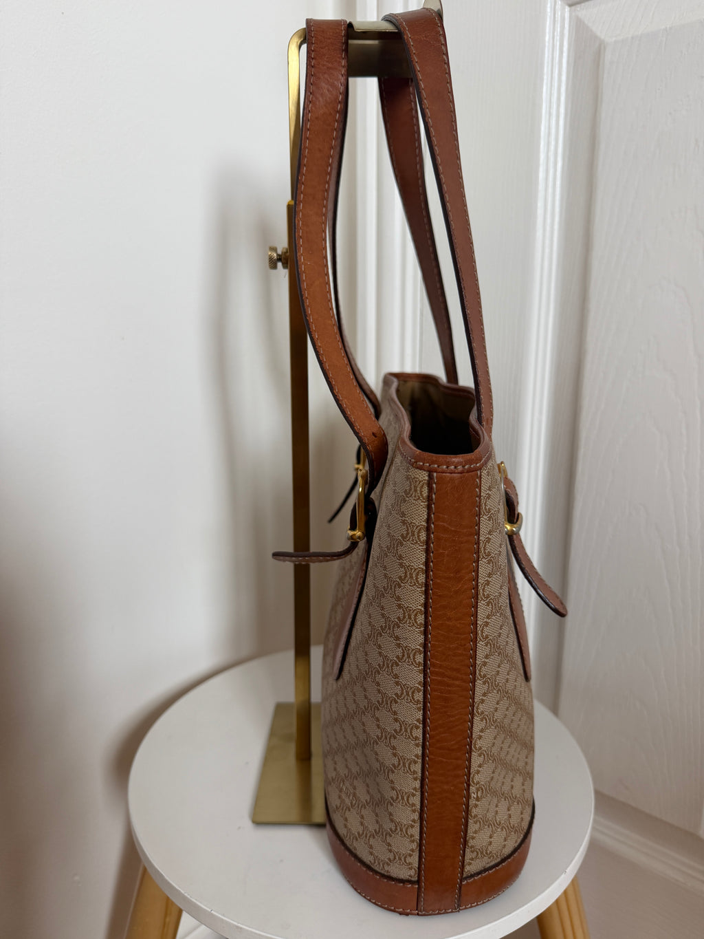 Celine macadam coated canvas shoulder bag