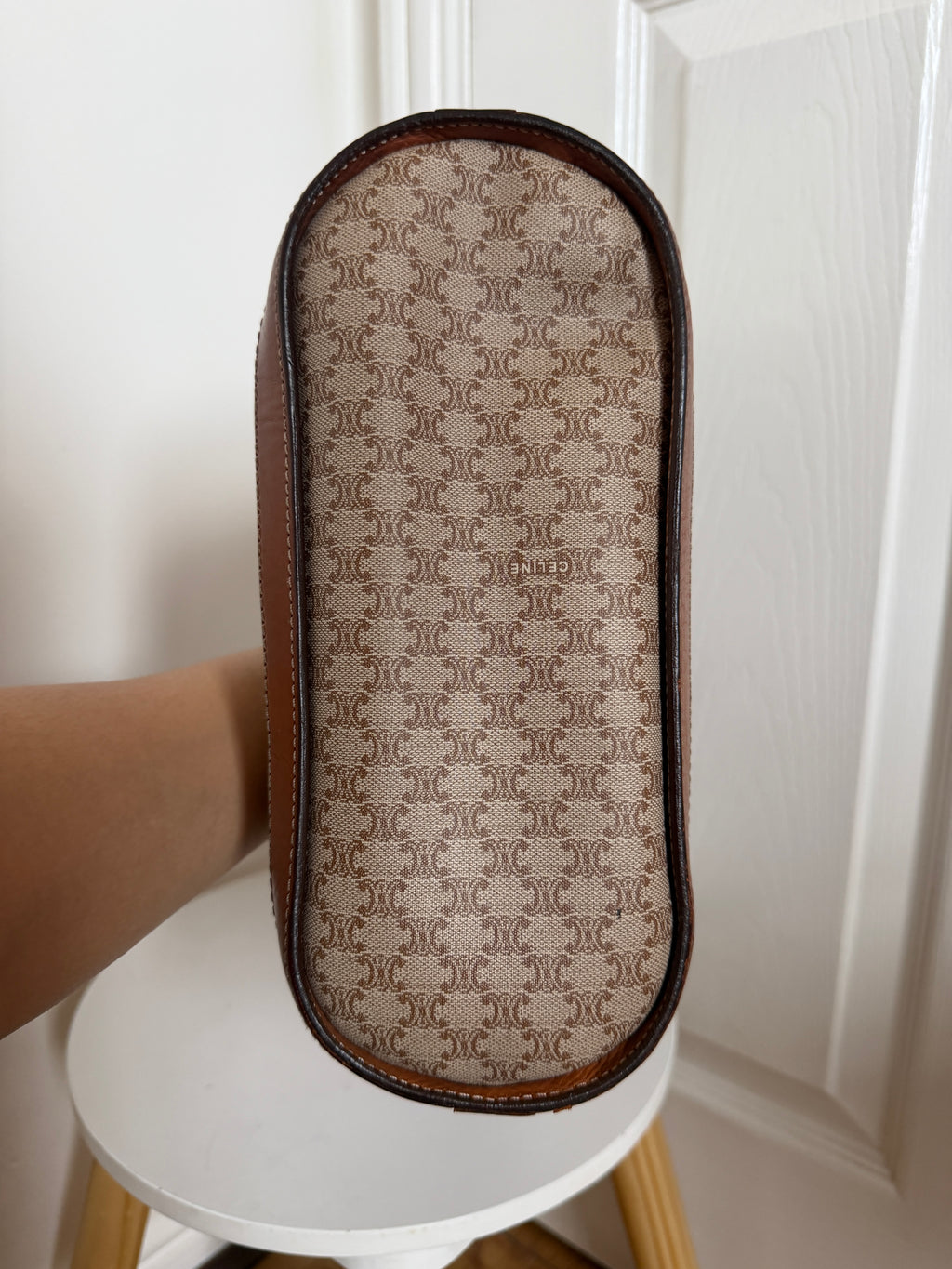 Celine macadam coated canvas shoulder bag