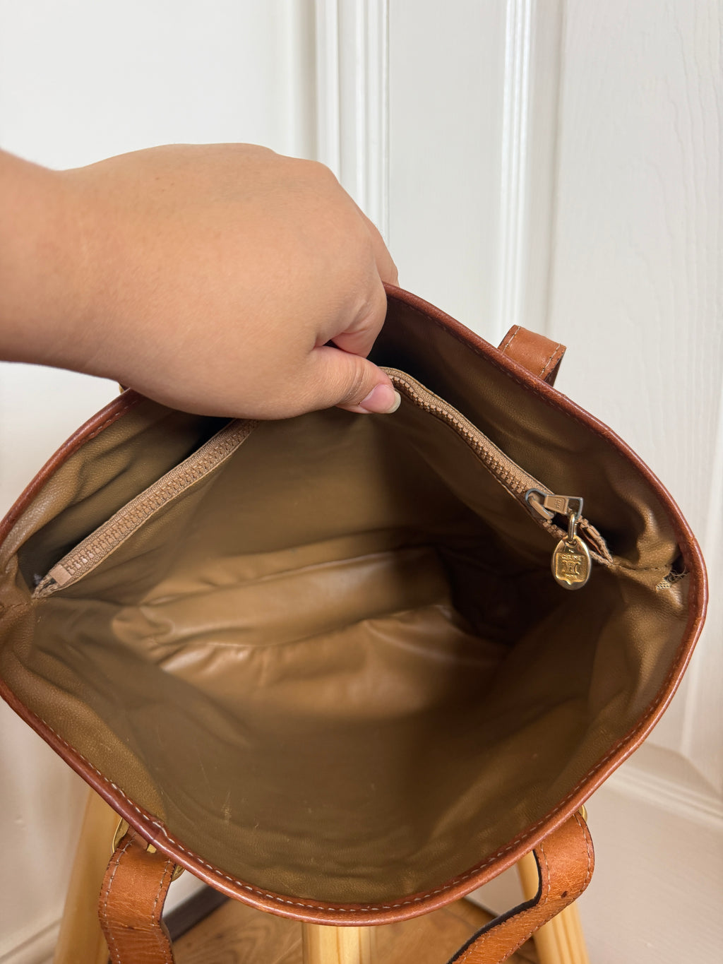 Celine macadam coated canvas shoulder bag