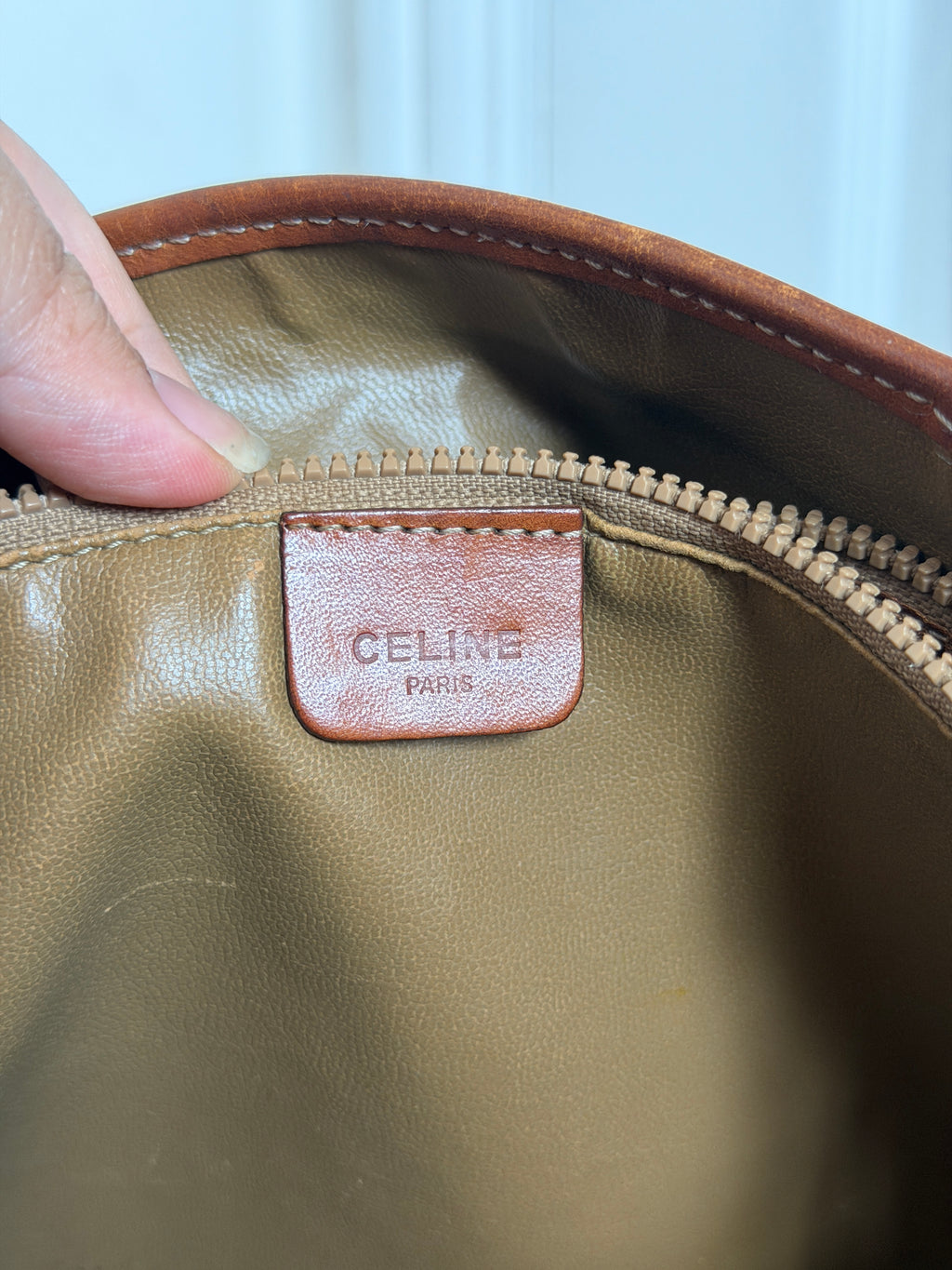 Celine macadam coated canvas shoulder bag